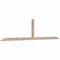 Ekena Millwork Portland Smooth Timber Gable Bracket, Douglas Fir, 108"W x 27"H x 1 1/2"D x 3 1/2"F, 6/12 Pitch GBW108X27X0204POR00SDF - alternate 2